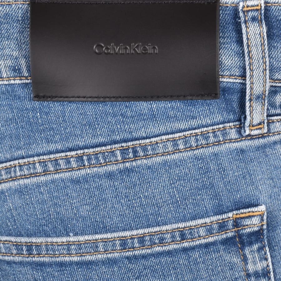 Calvin Klein Mid Wash Denim Shorts Blue | Mainline Menswear